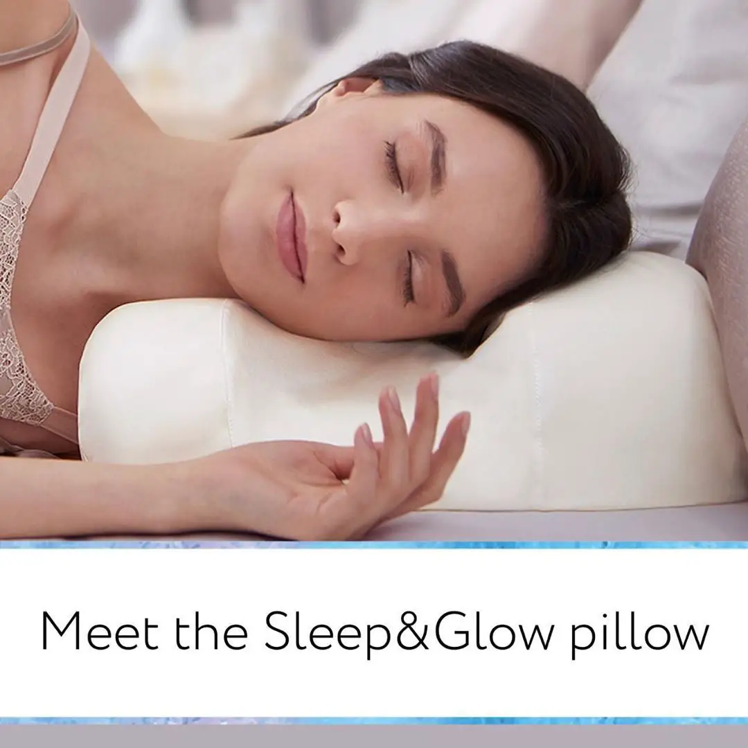 We tried the Sleep& Glow Pillow to prevent wrinkles and to help with ...