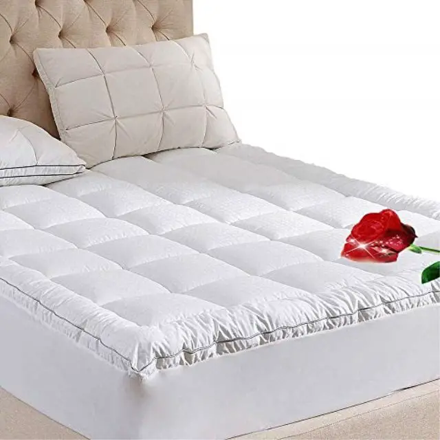 whatsbedding king size mattress topper king size 400t cotton top 3m ...